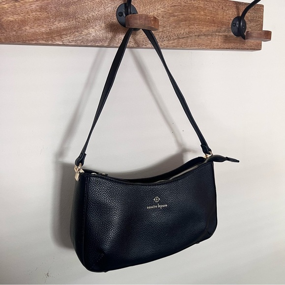 Previously owned Nanette Lepore Handbag in Black with Gold Hardware - Picture 3 of 13